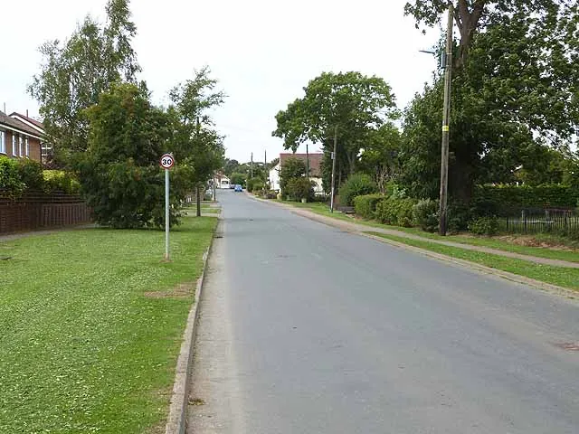 The main street in East Cowton
